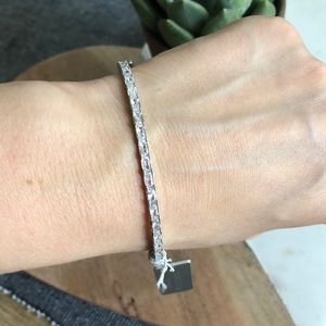 Nordstrom Cubic Zirconia Hinge Bangle